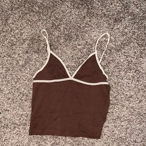 Brandy Melville Brown Triangle Vintage John Galt Tank